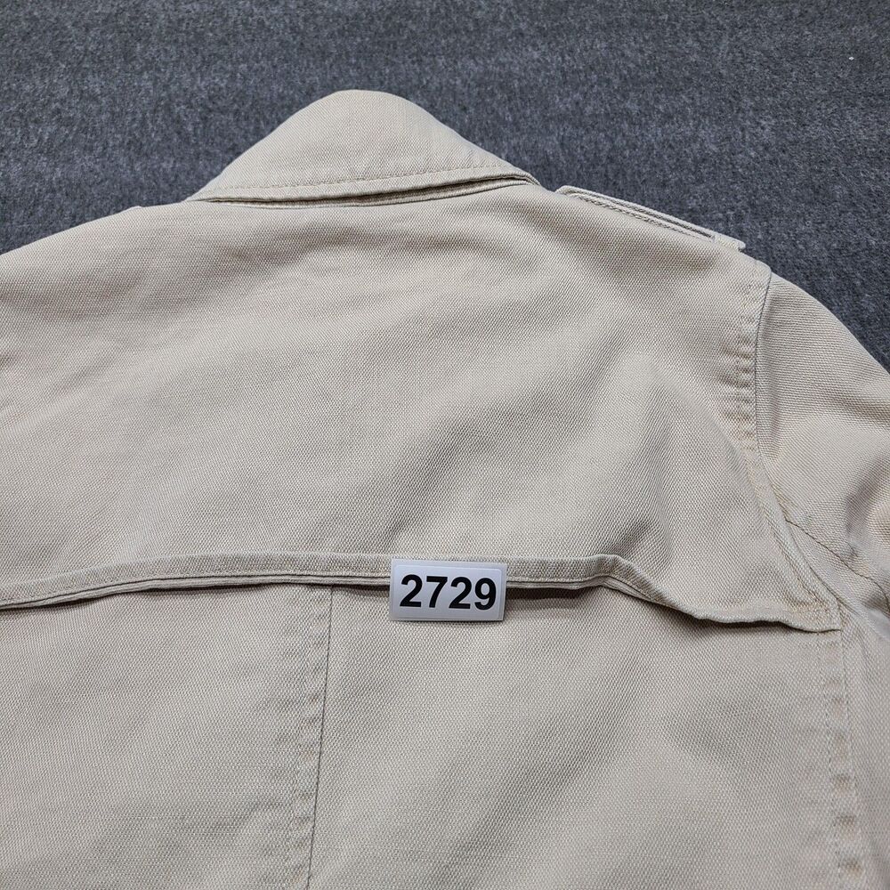 Old Navy Trench Coat Womens XS Beige Khaki Belted Double Breasted Cotton Classic - Picture 9 of 9